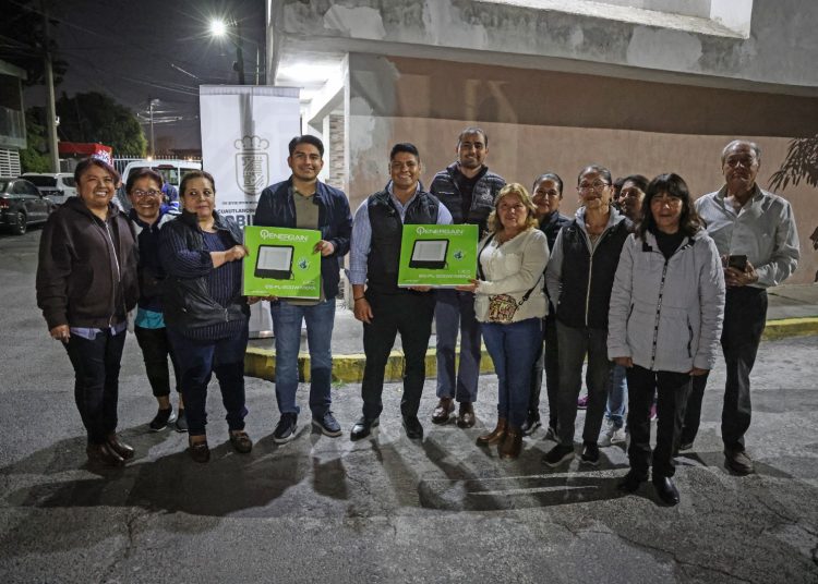 Omar Muñoz cumple y fortalece seguridad en fraccionamiento Malinalli II