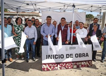 Omar Muñoz inicia obra de pavimentación en calles de Sanctorum y de cabecera municipal