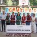Omar Muñoz entrega arco techo del Bachillerato Octavio Paz