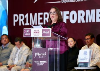 Soledad Amieva rinde su primer informe de actividades legislativas