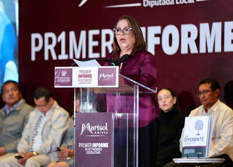 Soledad Amieva rinde su primer informe de actividades legislativas
