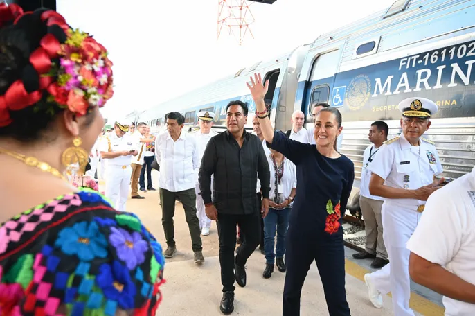 Línea K del tren interoceánico: Claudia Sheinbaum