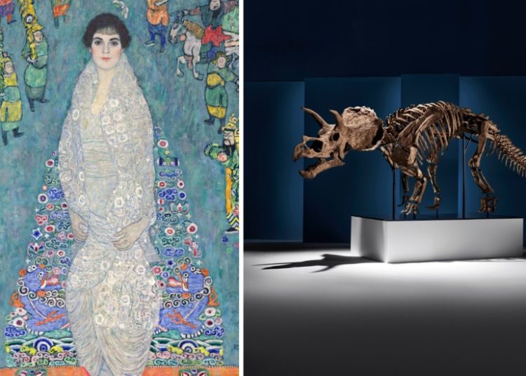 Un Klimt de 150 millones y el esqueleto de un dinosaurio llegan a subastas de NY