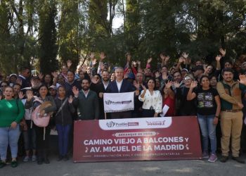 Realizan obras al sur de Puebla Capital