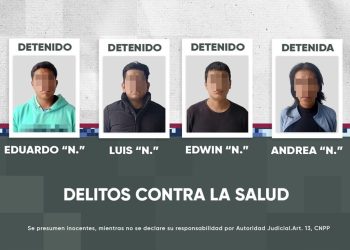 Detiene SSC a cuatro personas por delitos contra la salud