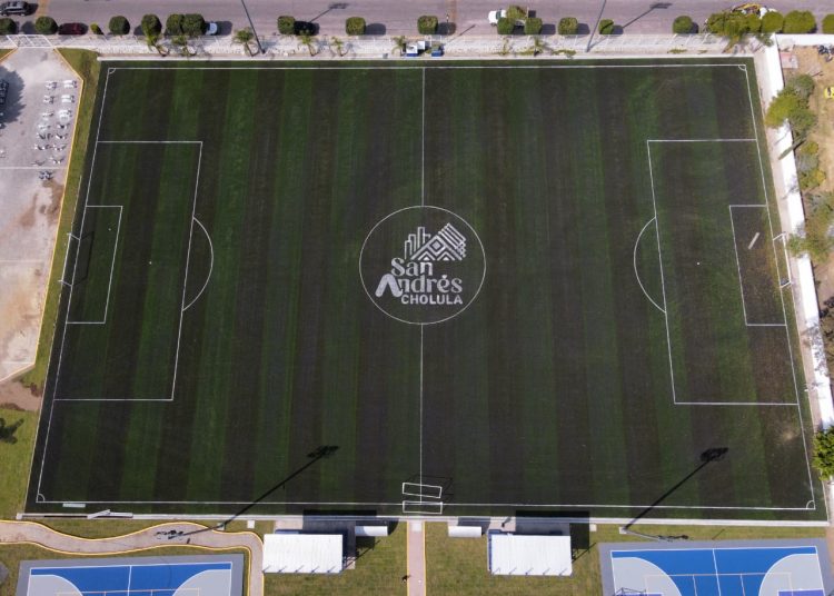Así quedó remodelado el Complejo Deportivo Emiliano Zapata en San Andrés