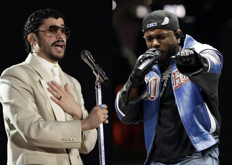 Kendrick Lamar y Bad Bunny buscan los Grammy