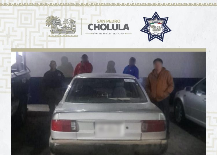 Operativos permanentes de la SSC Cholula permiten recuperar vehículo robado