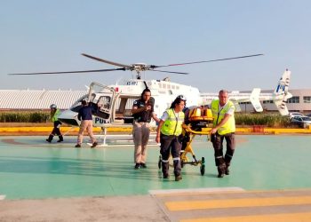 Con respuesta aérea inmediata, Gobierno poblano salva vida desde Izúcar de Matamoros