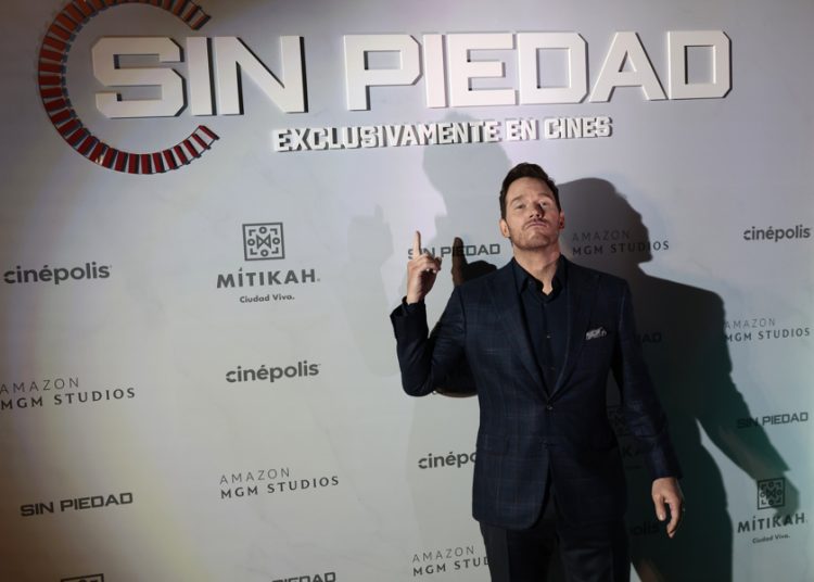 Chris Pratt presenta su filme ‘Mercy’ en Ciudad de México