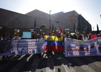 Protestan en México contra “agresión” de EE.UU. a Venezuela