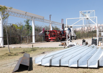 Construcción de arco techo del Instituto de Ciencias y Humanidades casi lista: Omar Muñoz