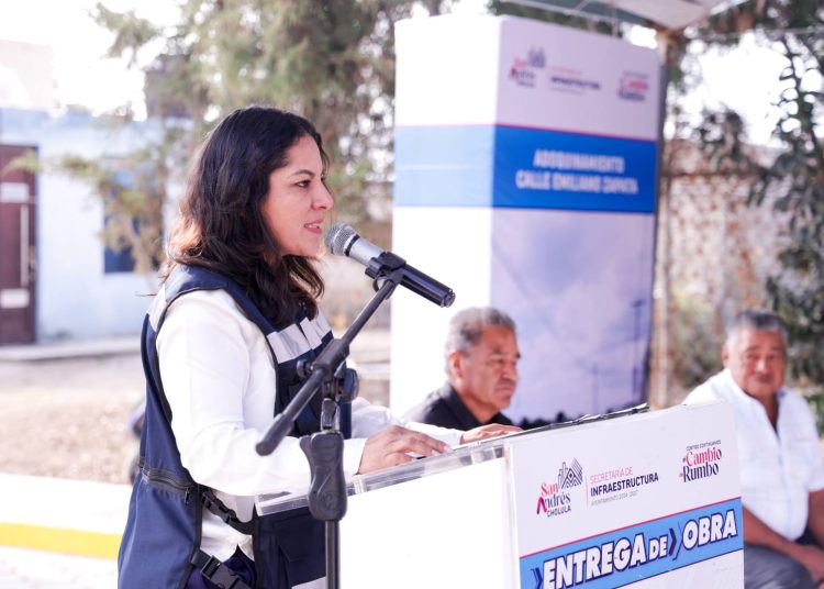 Transforma Lupita Cuautle calle Emiliano Zapata en vialidad segura y funcional