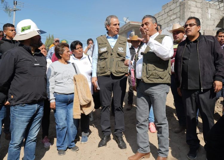 Avanza rehabilitación del Puente Vehicular en San Pablo Xochimehuacan