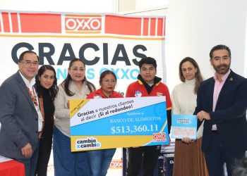 Redondeo OXXO recauda más de 513 mil pesos para Banco de Alimentos Puebla
