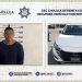 SSC Cholula recupera auto robado y detiene a conductor