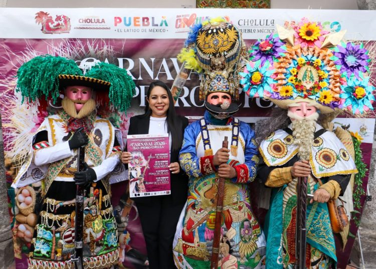 Tonantzin Fernández presenta el Carnaval 2026 en San Pedro Cholula