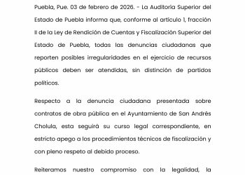ASE investiga la aplicación del presupuesto en San Andrés Cholula