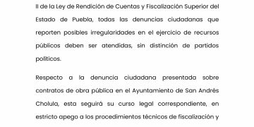 ASE investiga la aplicación del presupuesto en San Andrés Cholula