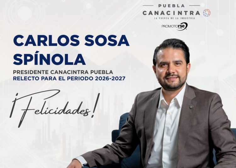 Refrenda Canacintra a Carlos Julián Sosa como presidente