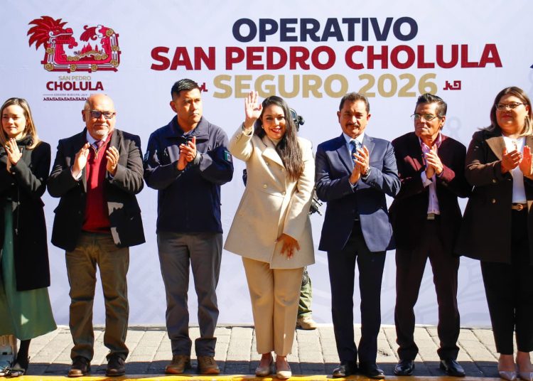 Tonantzin Fernández encabeza el arranque del Operativo ‘San Pedro Cholula Seguro 2026’
