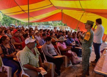 Entrega de apoyos del gobierno de México en Puebla