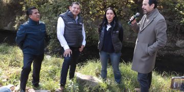 Supervisa Armenta obras de rescate del río Atoyac