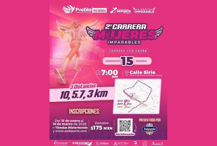 Convocan a la Segunda Carrera Mujeres Imparables 2026