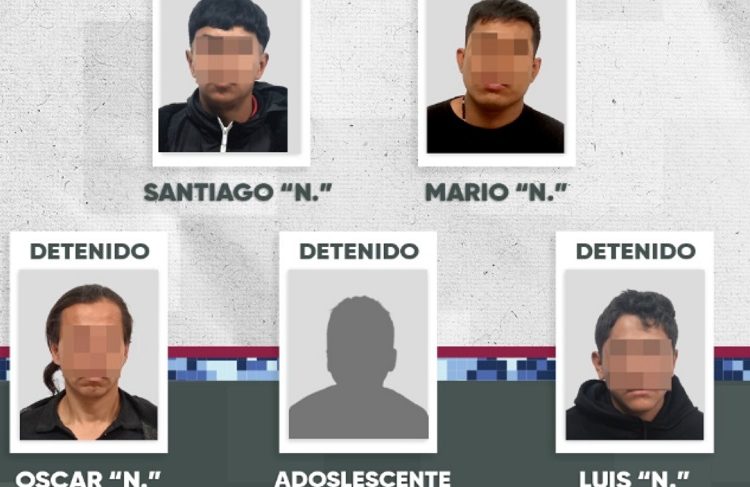 SSC detiene a 5 por asalto violento a gasolinera