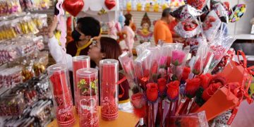 Ventas suben 30% en el centro por San Valentín