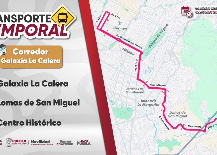Ampliación del corredor temporal Galaxia La Calera – Centro