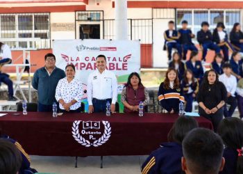 Lleva Ayuntamiento ‘El Camino hacia Escuelas Sustentables’ al Bachillerato Octavio Paz
