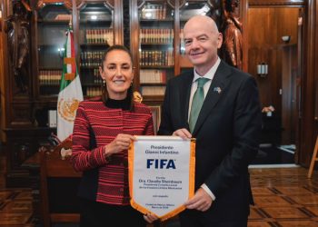 ‘Todo va a salir maravilloso’, dice Sheinbaum a Infantino