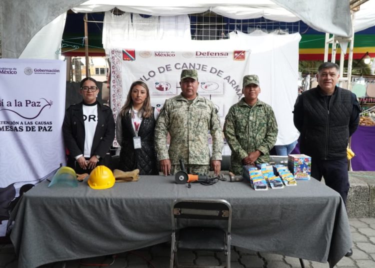 Coordinación interinstitucional promueve campaña de desarme en Huauchinango