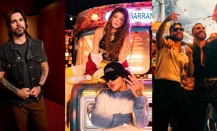 Juanes, Shakira, Maluma y Manuel Turizo en los estrenos musicales