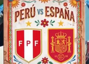 España vs Perú en el estadio Cuauhtémoc, previo a la Copa del Mundo