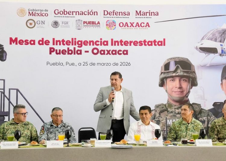 Puebla y Oaxaca refuerzan coordinación en seguridad