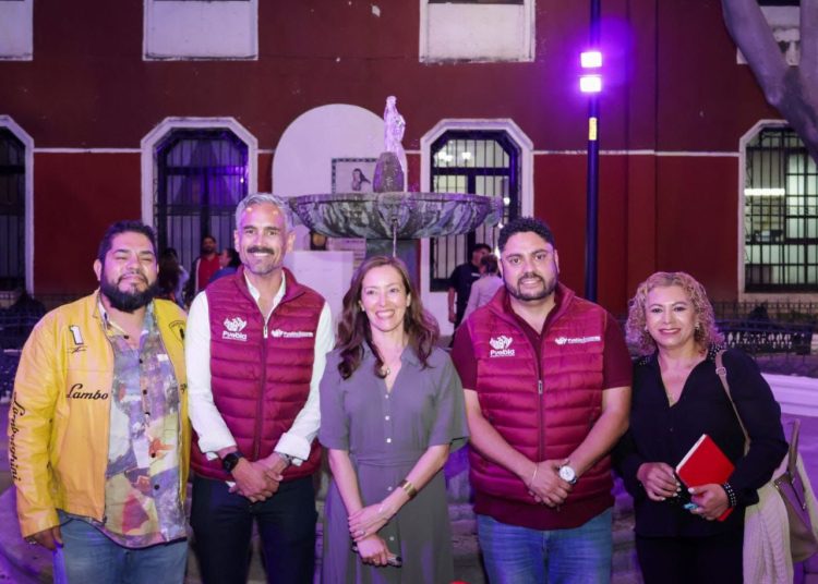 Entrega Gobierno de Pepe Chedraui fuente del Parque Sor Juana Inés de la Cruz