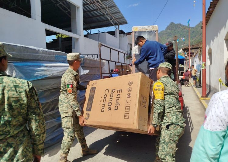 Afectados por tormenta Jerry en Puebla reciben apoyo federal