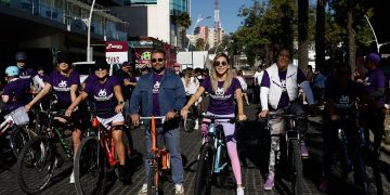 Puebla inicia el Mes de la Mujer con rodada ciclista