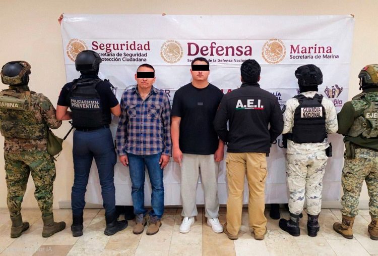 Caen dos presuntos integrantes del CJNG en Puebla