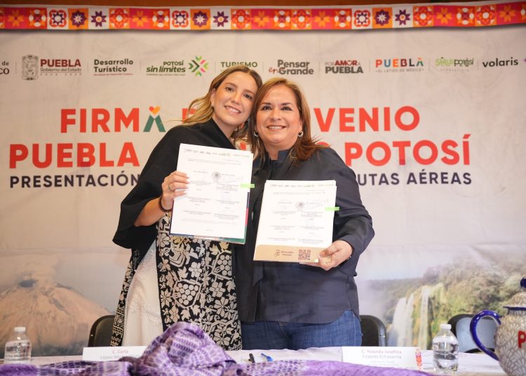 Firman convenio Puebla y San Luis Potosí para impulsar turismo en ambas entidades