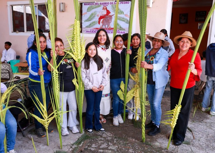 Tejido de palma en Tonantzintla, patrimonio cultural vivo de San Andrés Cholula