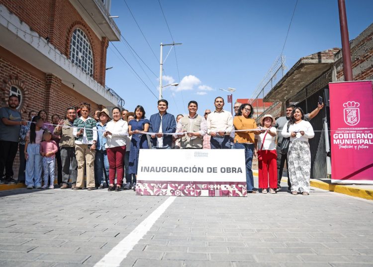 Más infraestructura vial para familias de Cuautlancingo