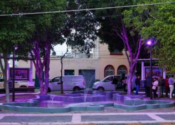 Rehabilitan fuentes del Parque de las Letras