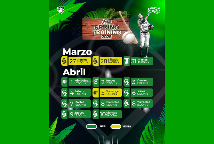 Pericos de Puebla anuncian 14 juegos de pretemporada