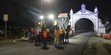 Trabajos nocturnos avanzan en Prolongación Reforma