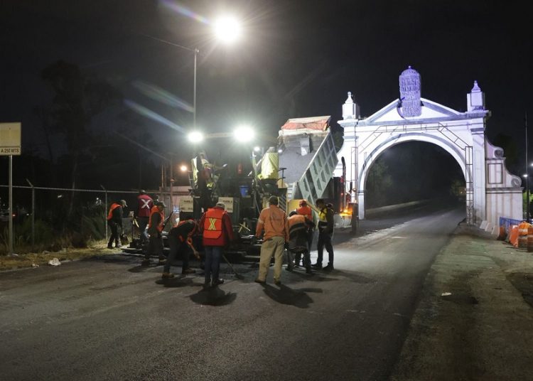 Trabajos nocturnos avanzan en Prolongación Reforma