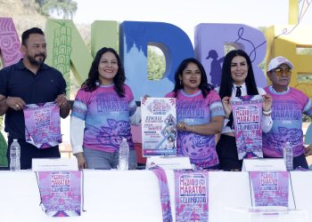 Presentan playera y medalla del Medio Maratón San Andrés Cholula, Equinoccio 2026