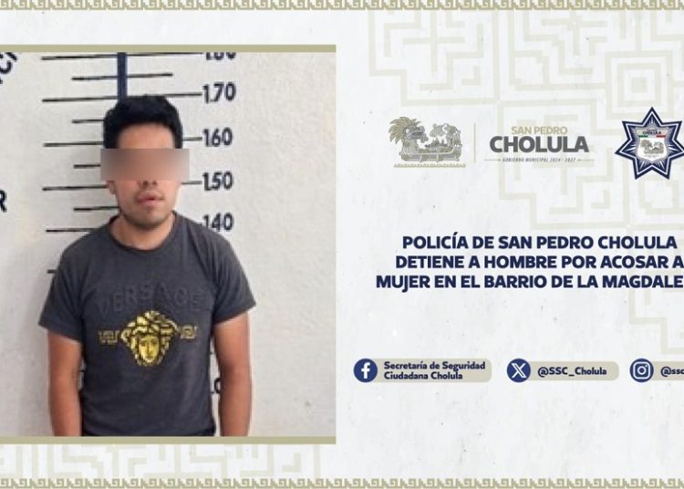 Detienen a hombre por abuso sexual en San Pedro Cholula